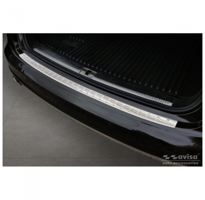 Protector de parachoques trasero de acero inoxidable valido para Audi A6 Allroad 2011-2018 'Ribs'