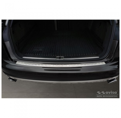 Protector de parachoques trasero de acero inoxidable valido para Audi A6 Allroad 2011-2018 'Ribs'