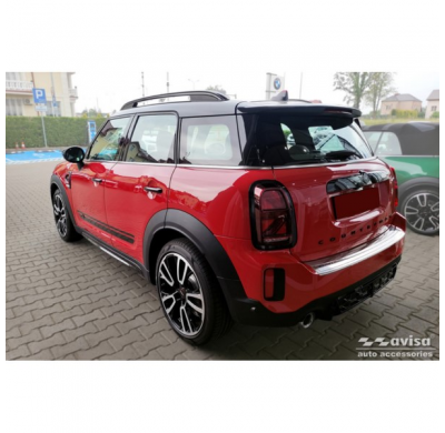 Protector de parachoques trasero de acero inoxidable apto para Mini Countrymann F60 FL 2020- 'British Flag'