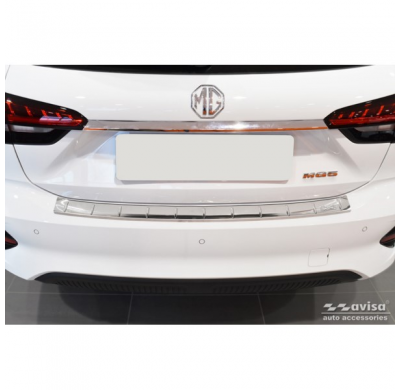 Protector de parachoques trasero de acero inoxidable apto para MG 5 SW (EV) 2022- 'British Flag'