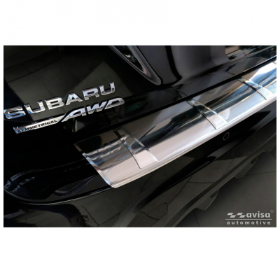Protector de parachoques trasero de acero inoxidable Avisa compatible con Subaru Crosstrek III 2023 - 'Ribs'