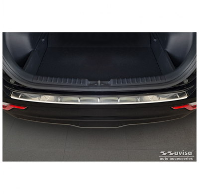 Protector de parachoques trasero de acero inoxidable apto para Kia Niro II Hybrid y Niro II EV (SG2) 2022- 'Ribs'