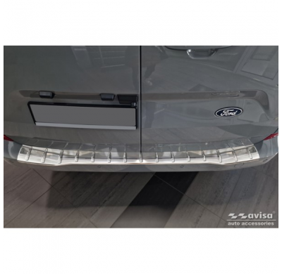 Protector de Parachoques Trasero de Acero Inoxidable apto para Ford Transit Custom 2023- 'Ribs'