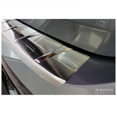 Protector de parachoques trasero de acero inoxidable Avisa negro mate para Ford Transit Courier II / Tourneo Courier II 2023 - '