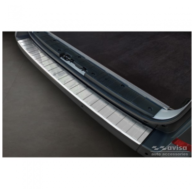 Protector de parachoques trasero de acero inoxidable para Volkswagen Crafter & MAN TGE 2017- 'Ribs' (versión 'XL')