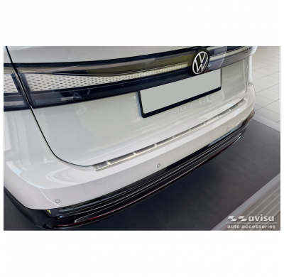 Protector de parachoques trasero de acero inoxidable apto para Volkswagen ID.7 2023- 'Ribs'