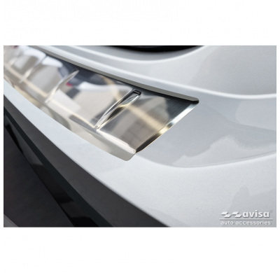 Protector de parachoques trasero de acero inoxidable apto para Volkswagen ID.7 2023- 'Ribs'