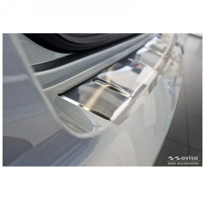 Protector de parachoques trasero de acero inoxidable apto para Skoda Kamiq Facelift 2024- 'Ribs'