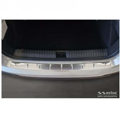 Protector de parachoques trasero de acero inoxidable apto para Skoda Kamiq Facelift 2024- 'Ribs'