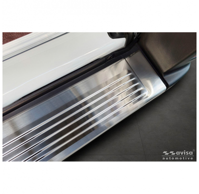 Protector de parachoques trasero de acero inoxidable Avisa compatible con Fiat Ducato III Facelift 2023- / Opel Movano III Facel