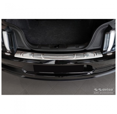 Protector de parachoques trasero de acero inoxidable adecuado para Ford Mustang VI Coupé 2015-2017 y FL 2017- incl. GT 'Costilla