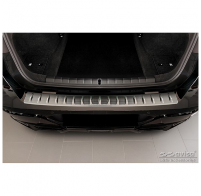 Protector de parachoques trasero de acero inoxidable adecuado para BMW Serie 7 (G70) 2023- con M-Pakage 'Ribs'