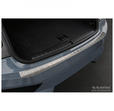 Protector de paragolpes trasero de acero inoxidable apto para BMW iX (I20) 2021- 'Ribs' AVISA