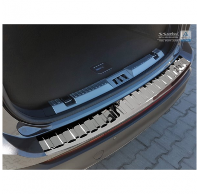 Protector Cromado Acero Paragolpes Trasero Ford Edge Ii 2014-2018 'Ribs'