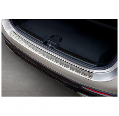 Protector de parachoques trasero de acero inoxidable cromado adecuado para Mercedes GLC II (X254) 2022- 'Ribs'