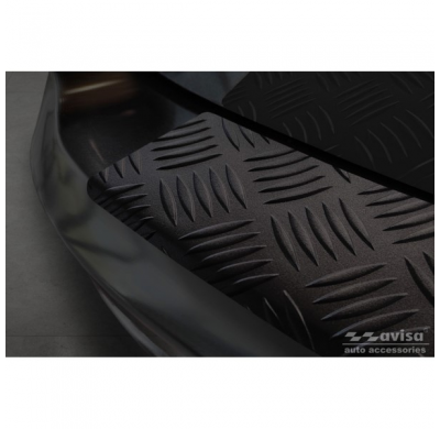 Protector de parachoques trasero de aluminio negro mate para Ford Tourneo Connect/Transit Connect 2014-2017 y FL 2017-2022 'Riff