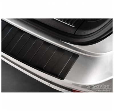 Protector de parachoques trasero de acero inoxidable negro mate adecuado para Skoda Superb III Combi 2015-2019 y Facelift 2019-