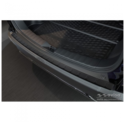 Protector de parachoques trasero de acero inoxidable negro mate adecuado para Toyota Corolla Cross 2022- 'Ribs