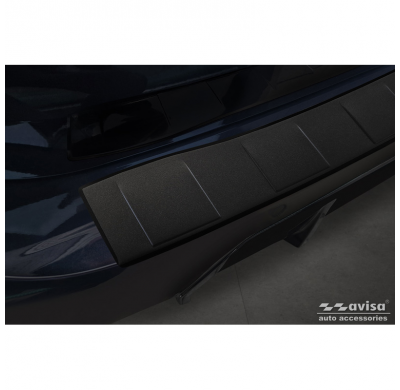 Protector de parachoques trasero de acero inoxidable negro mate apto para BMW Serie 3 Touring (G21) Facelift 2022- con M-Pakage