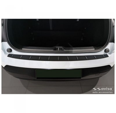 Protector de parachoques trasero de acero inoxidable negro mate apto para Volvo EX30 2023- 'Ribs'