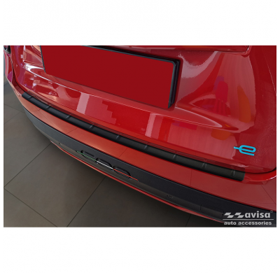 Protector de parachoques trasero de acero inoxidable negro mate apto para Fiat 600 Mild Hybrid / 600e 2023- 'Ribs'