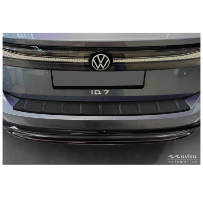 Protector de parachoques trasero Avisa de acero inoxidable negro, para Ford Explorer EV 2024 - 'Ribs'