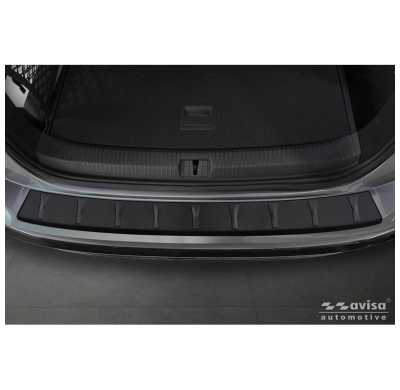 Protector de parachoques trasero Avisa de acero inoxidable negro, para Ford Explorer EV 2024 - 'Ribs'