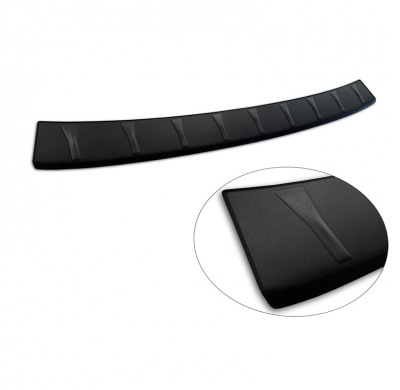 Protector de parachoques trasero Avisa de acero inoxidable negro, para Ford Explorer EV 2024 - 'Ribs'