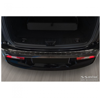Protector De Parachoques Trasero De Acero Inoxidable Negro Valido Para Bmw I3 (I01) Facelift 2017- 'Ribs'