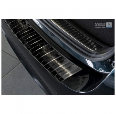 Protector negro acero paragolpes trasero Toyota Avensis III Facelift 2015- 'Ribs'