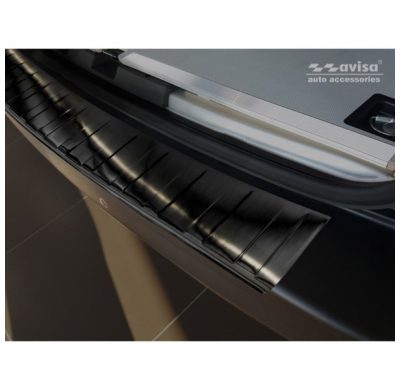 Protector negro acero paragolpes trasero Peugeot Expert III & Citroen Jumpy III 2016- 'Ribs'