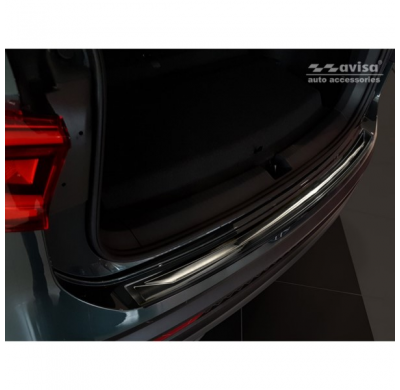 Protector negro acero paragolpes trasero Seat Tarraco 2019-