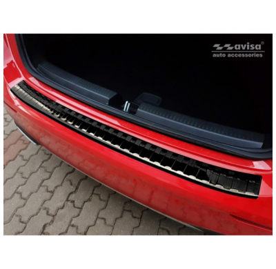 Protector negro acero paragolpes trasero Mercedes A-Class W177 2018-'Ribs'