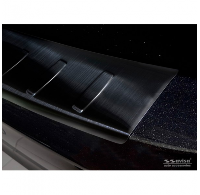 Protector negro acero paragolpes trasero Opel Zafira C Tourer 2012-2016 & Facelift 2016- 'Ribs'