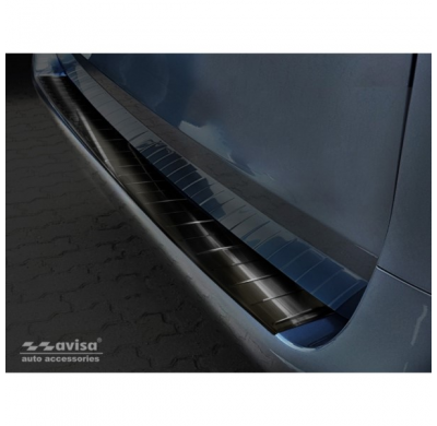 Protector negro acero paragolpes trasero Mercedes Vito / V-Class 2014-'Ribs' (Long version)