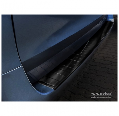 Protector negro acero paragolpes trasero Mercedes Vito / V-Class 2014-'Ribs' (Long version)