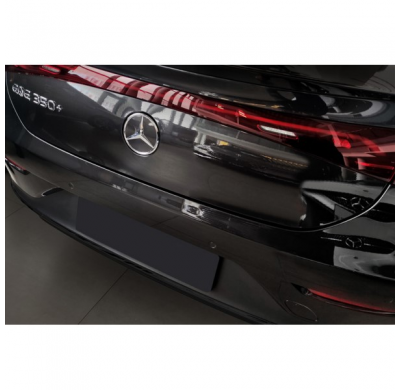 Protector de parachoques trasero en acero inoxidable para Mercedes EQE (V295) 2022- 'Ribs'.