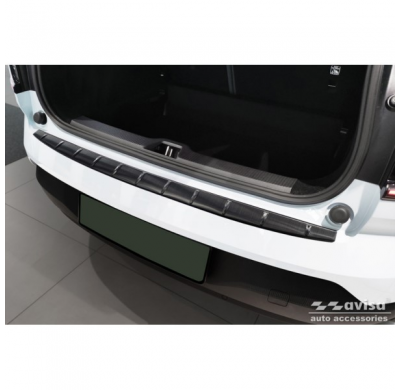 Protector de parachoques trasero de acero inoxidable negro apto para Volvo EX30 2023- 'Ribs'