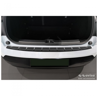 Protector de parachoques trasero de acero inoxidable negro apto para Volvo EX30 2023- 'Ribs'