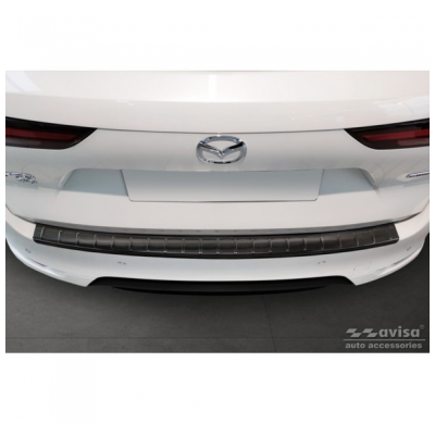 Protector de paragolpes trasero de acero inoxidable negro apto para Mazda CX-60 2022- 'Ribs' AVISA