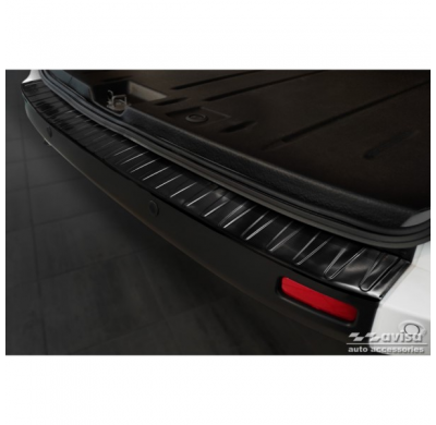 Protector De Parachoques Trasero De Acero Inoxidable Negro Valido Para Ford Tourneo Custom / Transit Custom 2012-2018 Y Fl 2018-