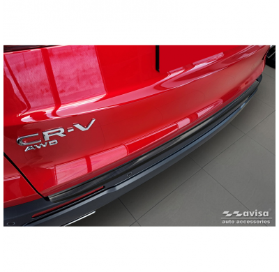 Protector de parachoques trasero de acero inoxidable negro apto para Honda CR-V VI 2023-