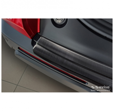 Protector de parachoques trasero de acero inoxidable negro apto para Honda CR-V VI 2023-