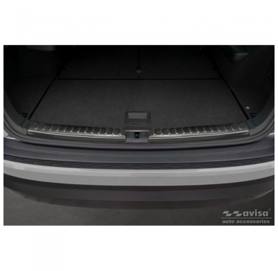 Protector de parachoques trasero interior de acero inoxidable para Skoda Kodiaq 2017-2021 y Facelift 2021- 'Ribs'