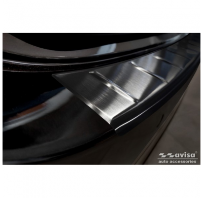 Protector de parachoques trasero de acero inoxidable negro apto para Mercedes Clase E W214 Sedan 2023- 'Ribs'