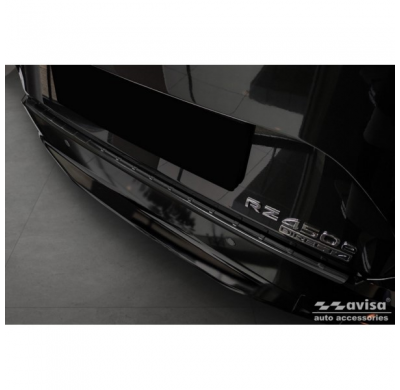 Protector de parachoques trasero de acero inoxidable negro apto para Lexus RZ 2023- 'Ribs'