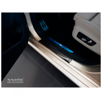 Protector Puerta Carbono 3d Bmw X5 Iv G05 M-Package 2018- 2-Piezas