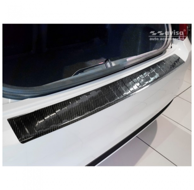 Protector Paragolpes Trasero Carbono 3d Fiat 500 Facelift 2015-