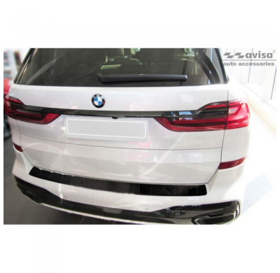 Protector Trasero De Paragolpes Carbono Real 3d Para Bmw X7 (G07) 2019- 'Ribs'