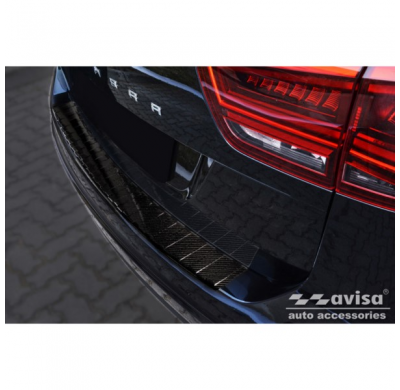 Protector De Parachoques Trasero Real 3d Carbon Valido Para Seat Alhambra 2010- 'Ribs'